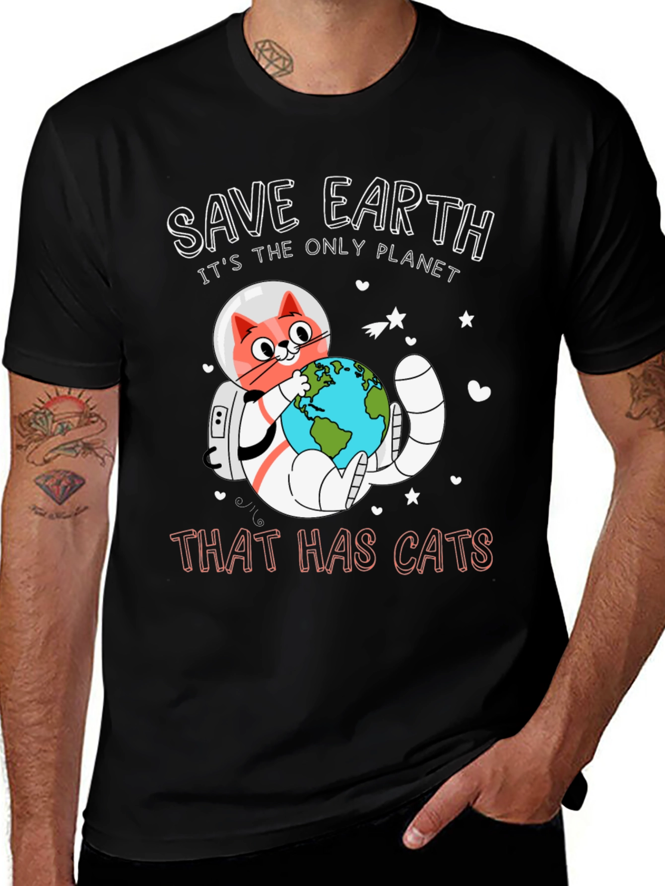 Save Earth Planet of Cats T-Shirt