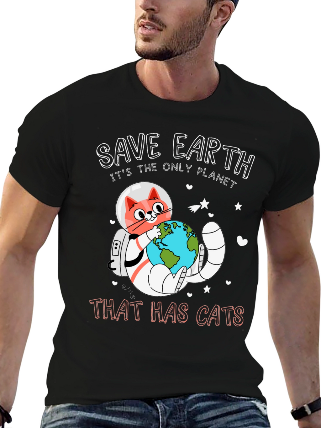 Save Earth Planet of Cats T-Shirt