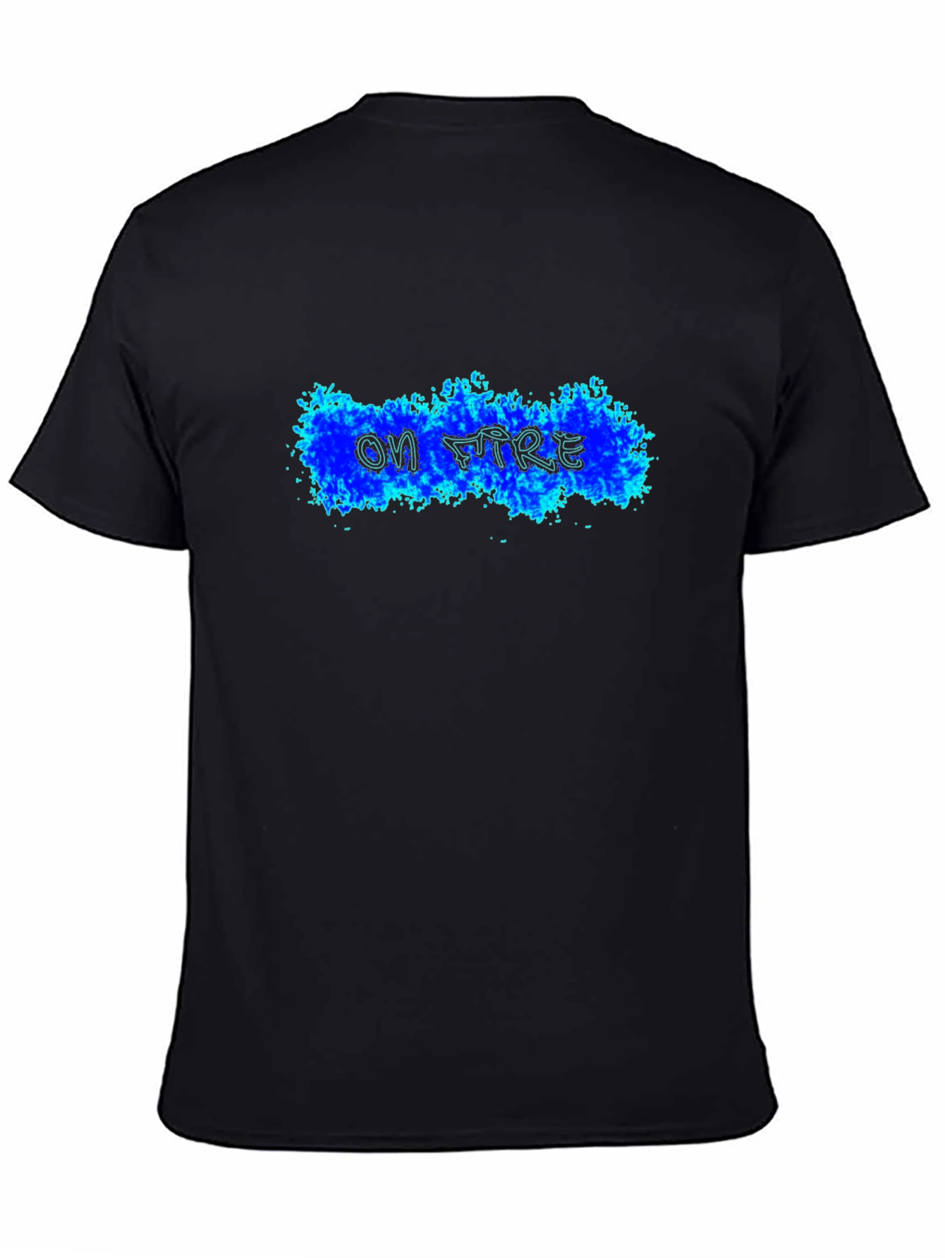 On Fire Black T-Shirt - Cool Graphic Tee