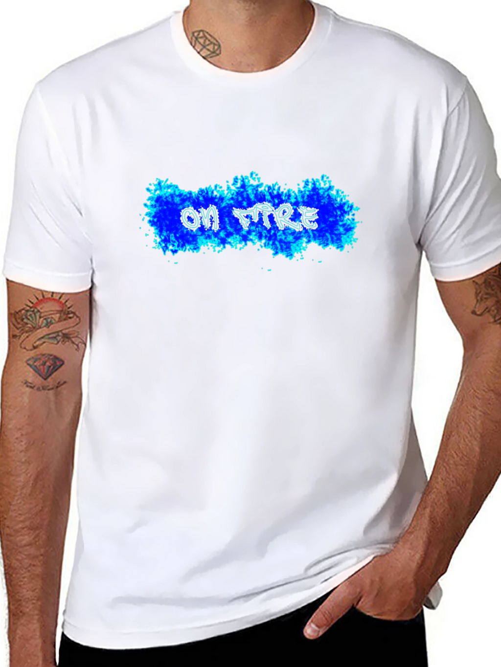 On Fire Black T-Shirt - Cool Graphic Tee