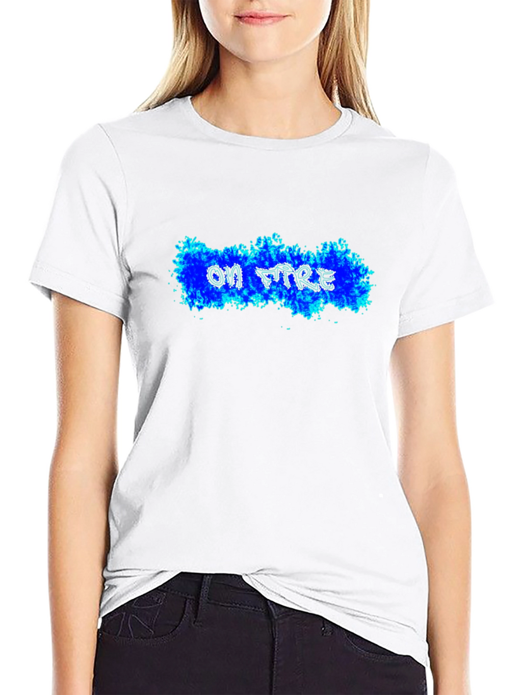 On Fire Black T-Shirt - Cool Graphic Tee