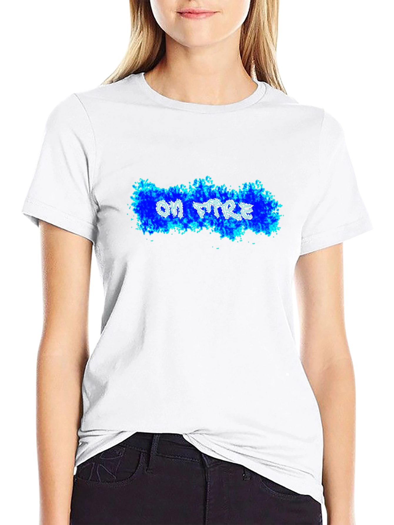 On Fire Black T-Shirt - Cool Graphic Tee