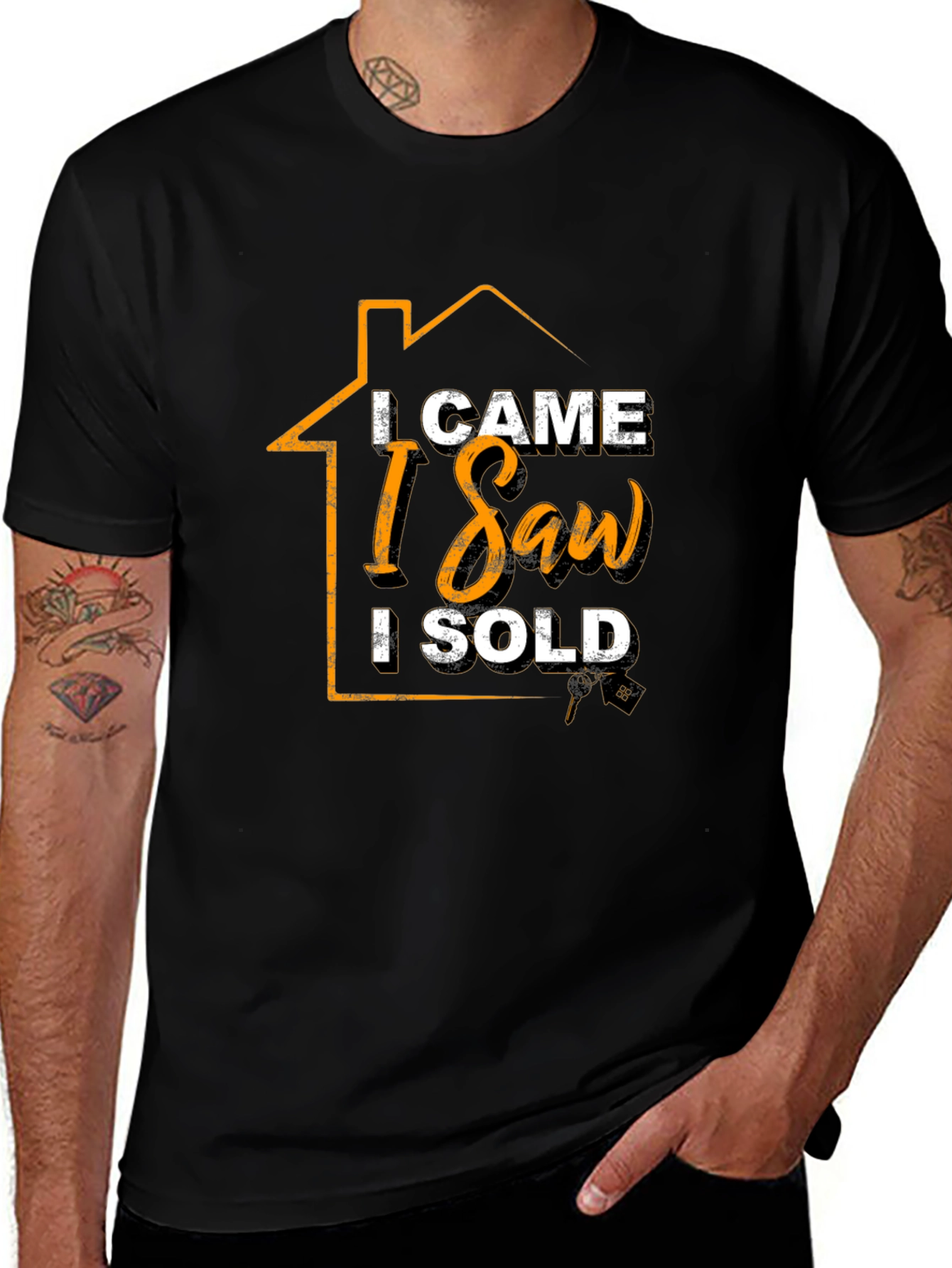 Real Estate Agent T-Shirt - I Came I Saw I Sold