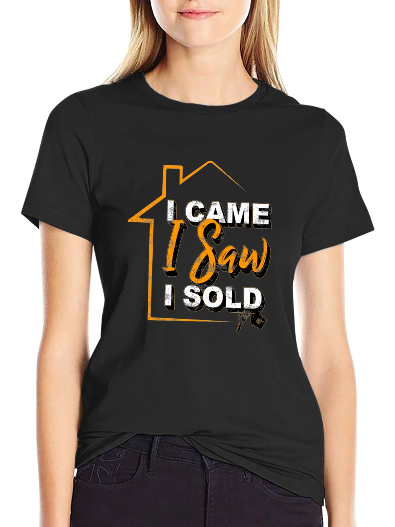 Real Estate Agent T-Shirt - I Came I Saw I Sold