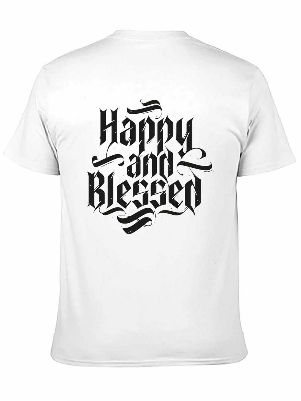 Happy and Blessed Black T-Shirt