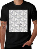 Stylish Patterned Graphic Tee
