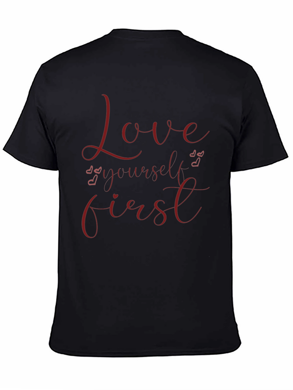 Love Yourself First Graphic Tee - Black