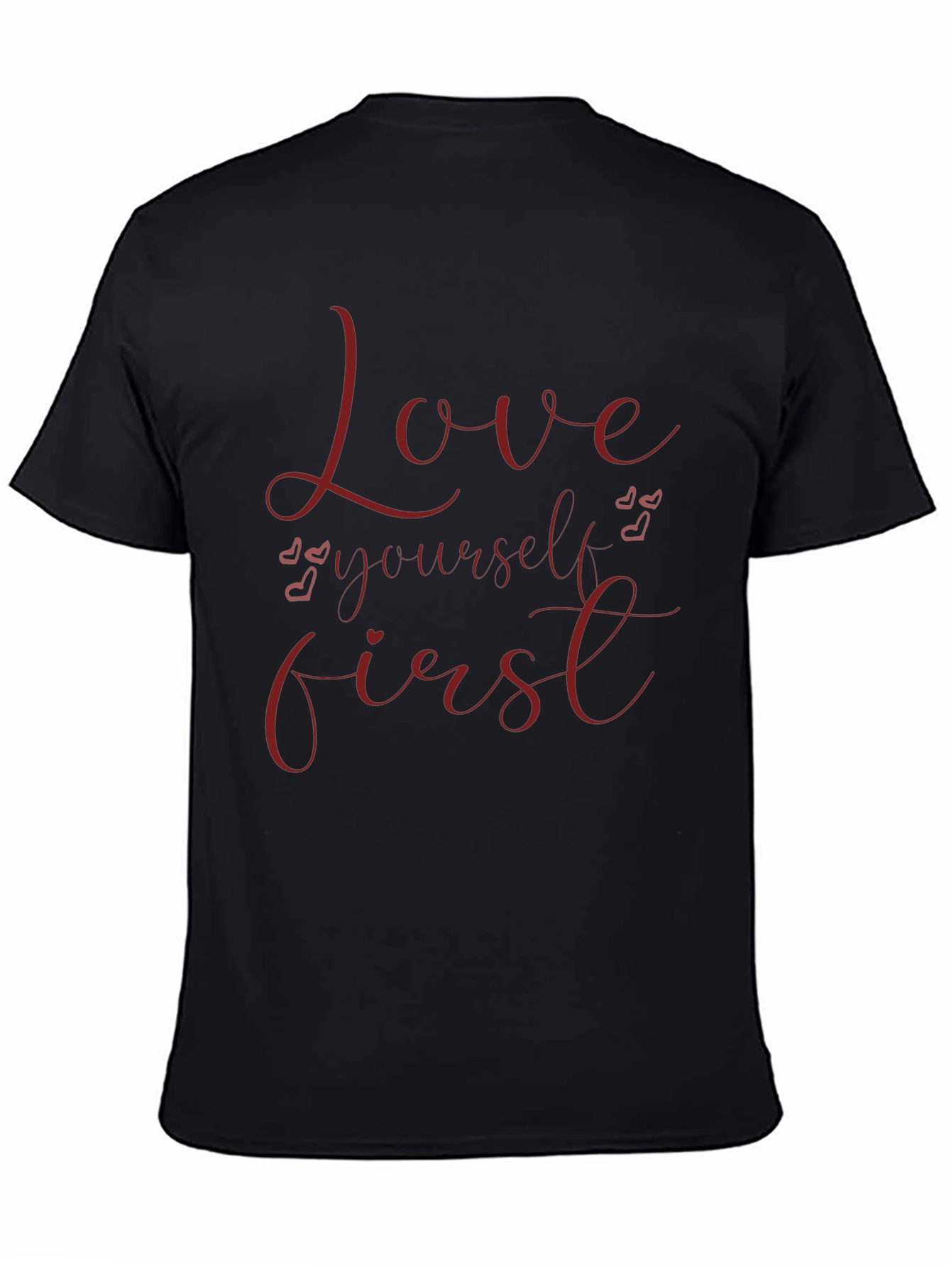 Love Yourself First Graphic Tee - Black