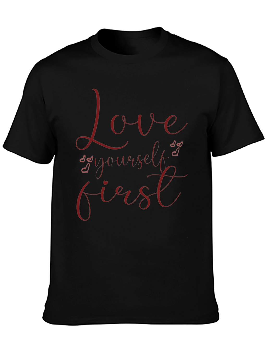 Love Yourself First Graphic Tee - Black