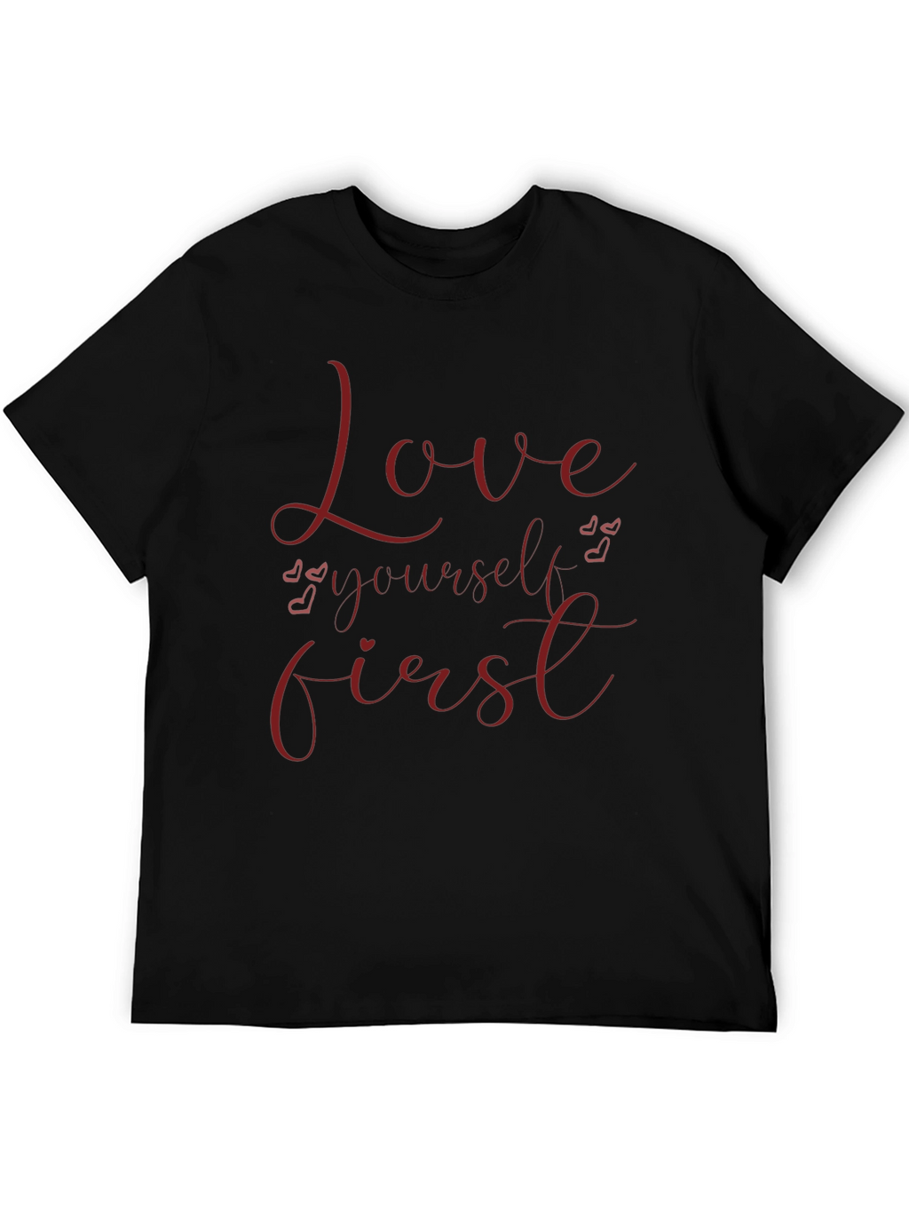 Love Yourself First Graphic Tee - Black