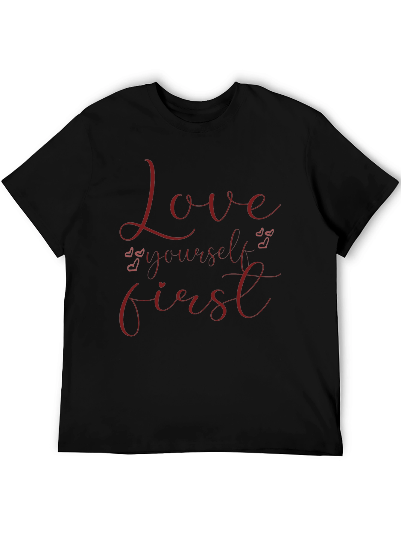 Love Yourself First Graphic Tee - Black