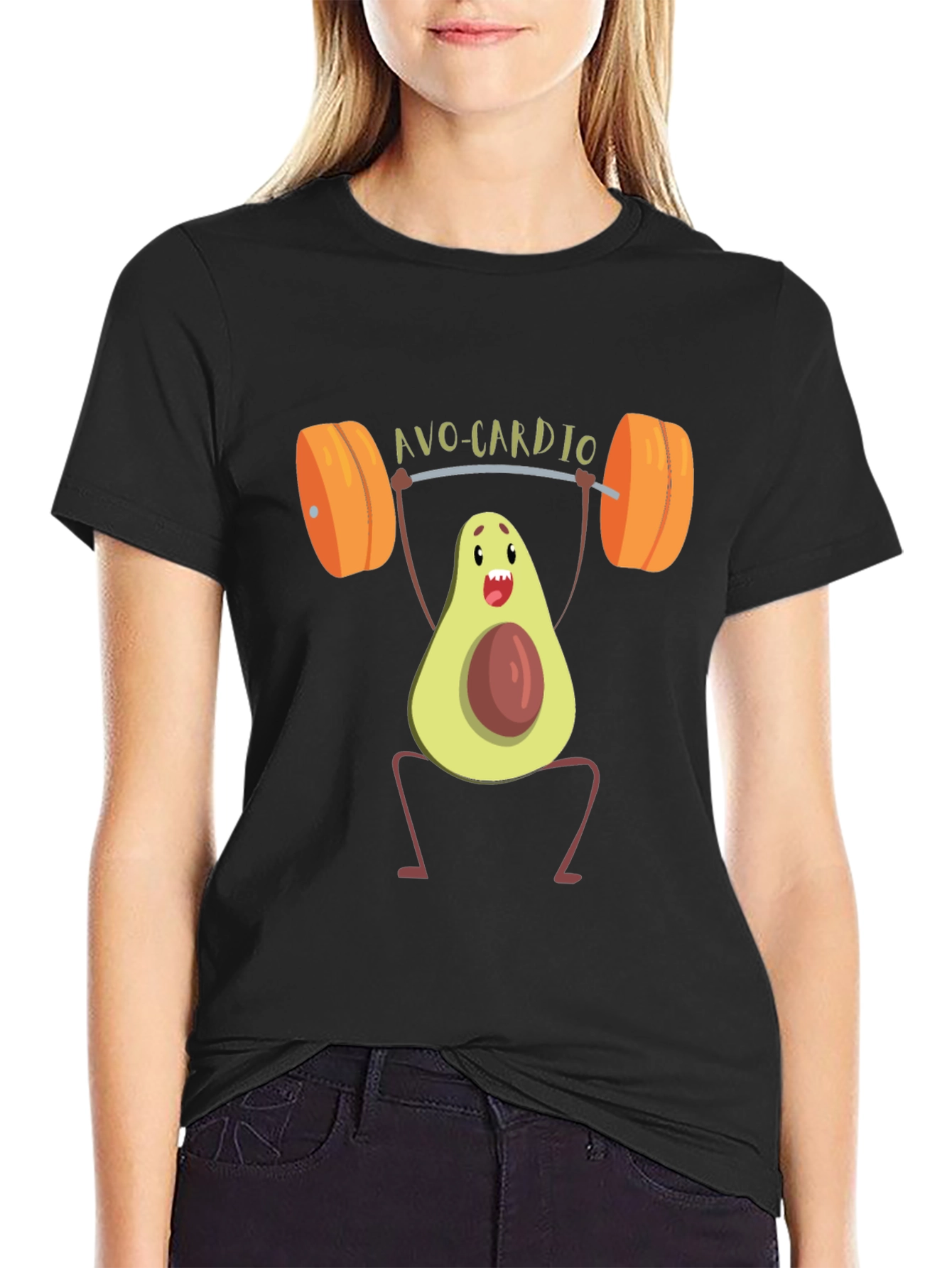 Avo-Cardio Mens Black T-Shirt