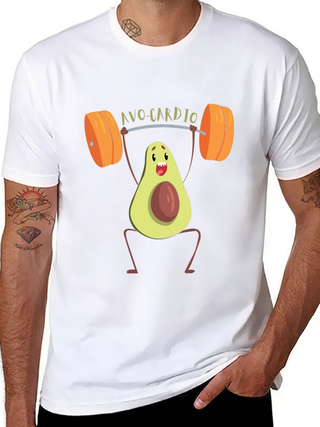 Avo-Cardio Mens Black T-Shirt