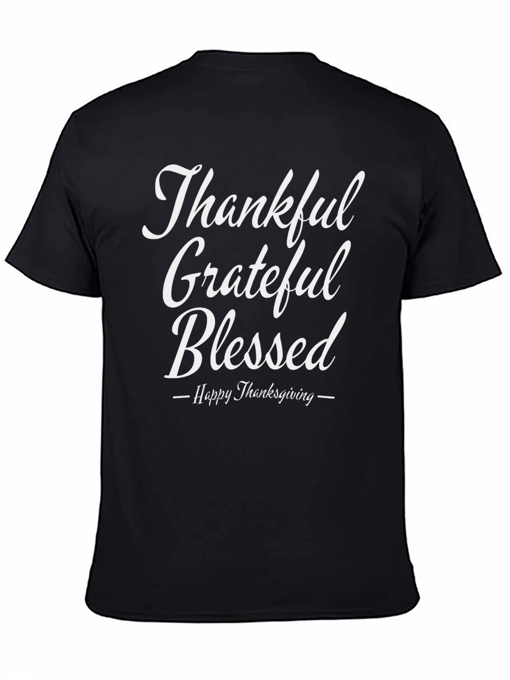 Thankful Grateful Blessed Thanksgiving T-Shirt