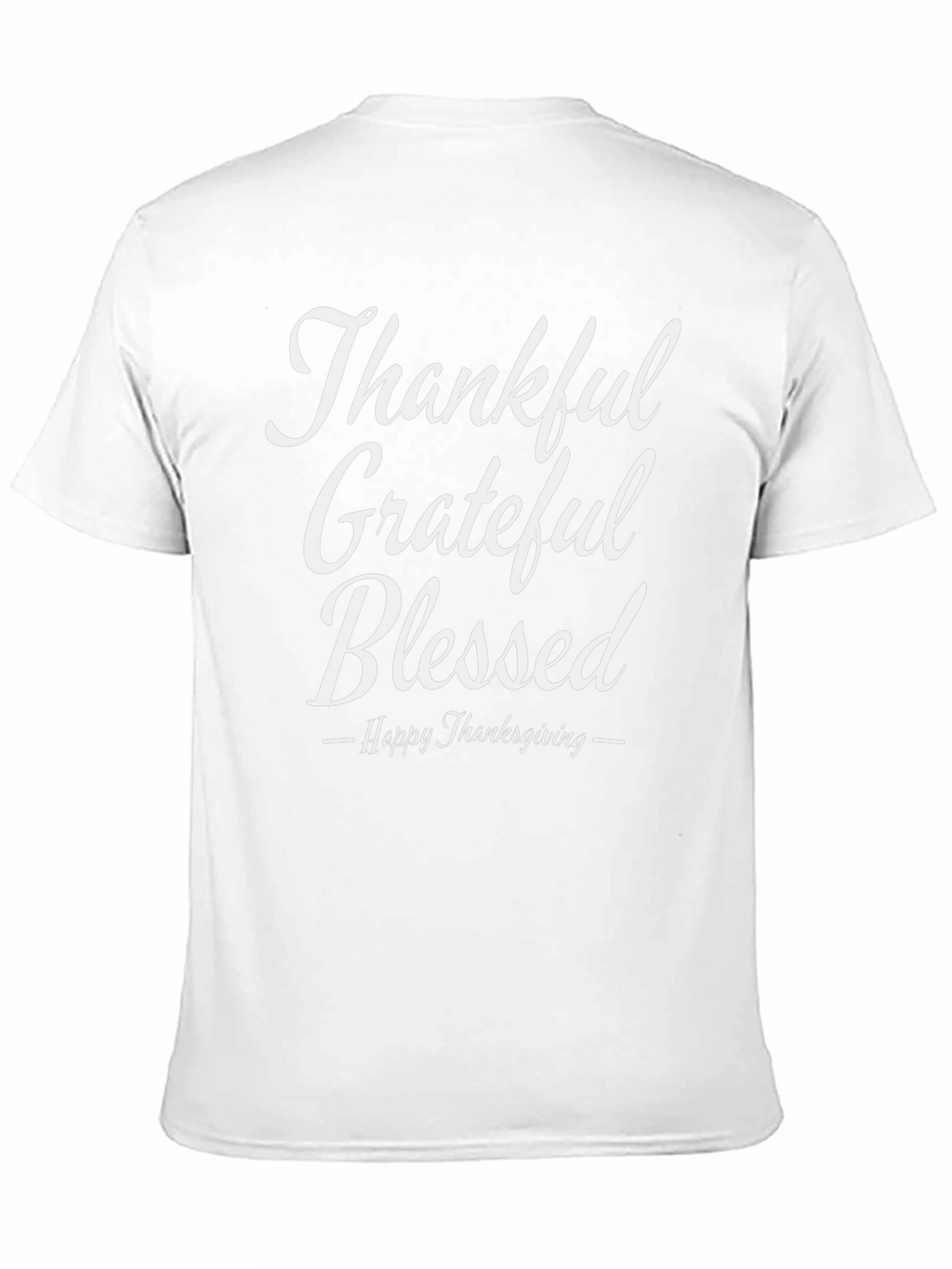 Thankful Grateful Blessed Thanksgiving T-Shirt