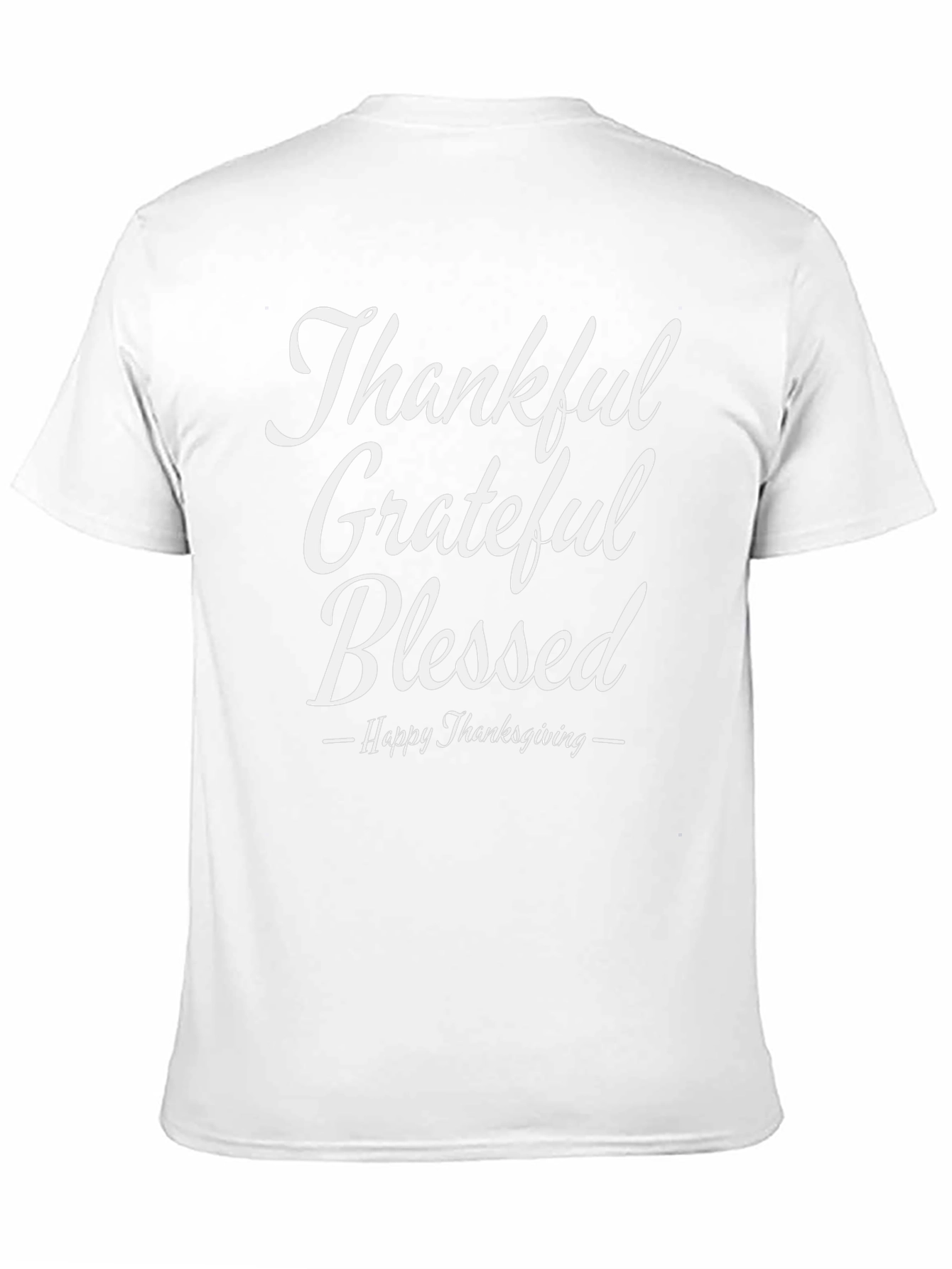 Thankful Grateful Blessed Thanksgiving T-Shirt