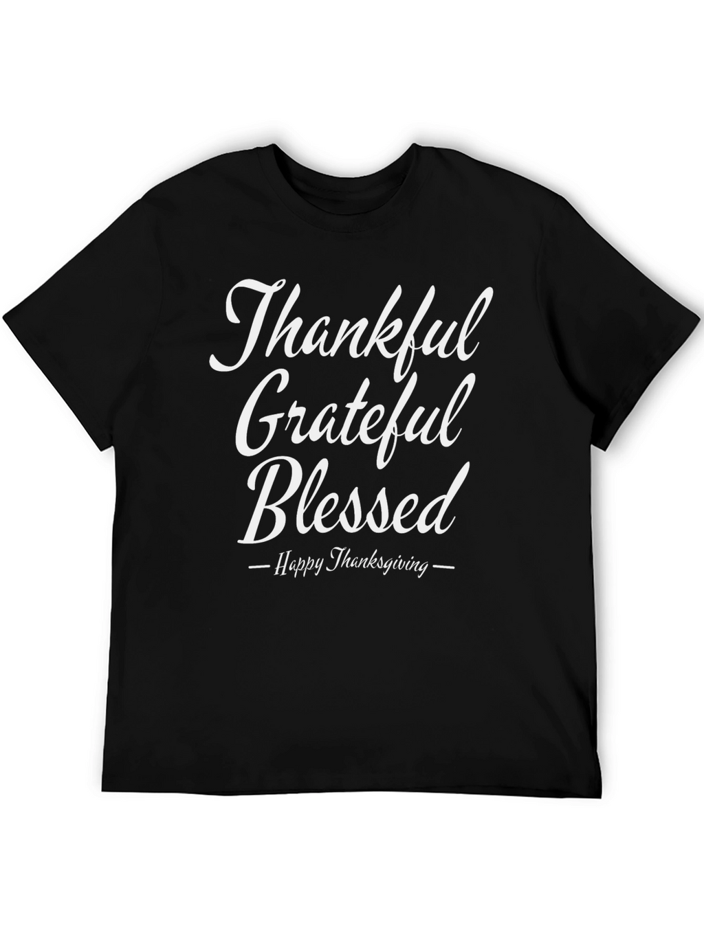 Thankful Grateful Blessed Thanksgiving T-Shirt