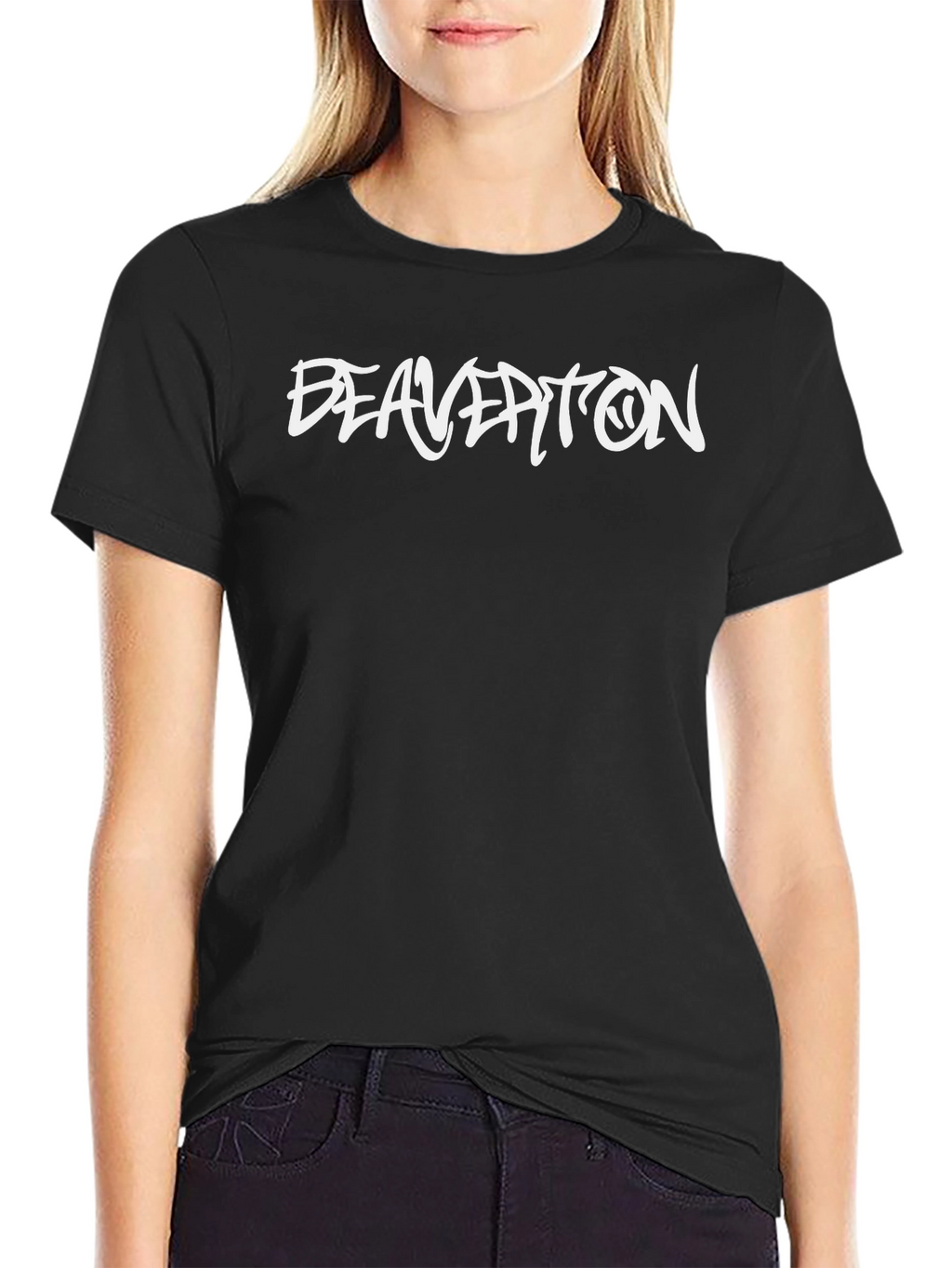 Beaverton T-Shirt - Black Graphic Tee