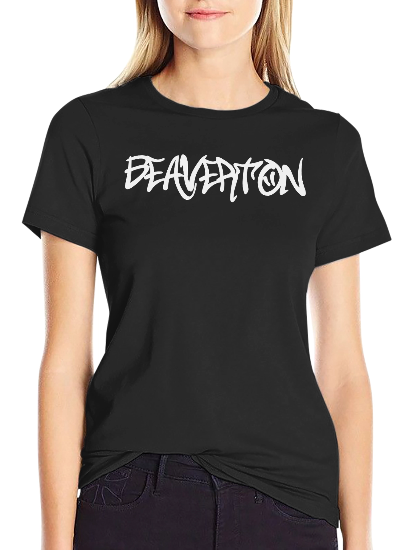 Beaverton T-Shirt - Black Graphic Tee