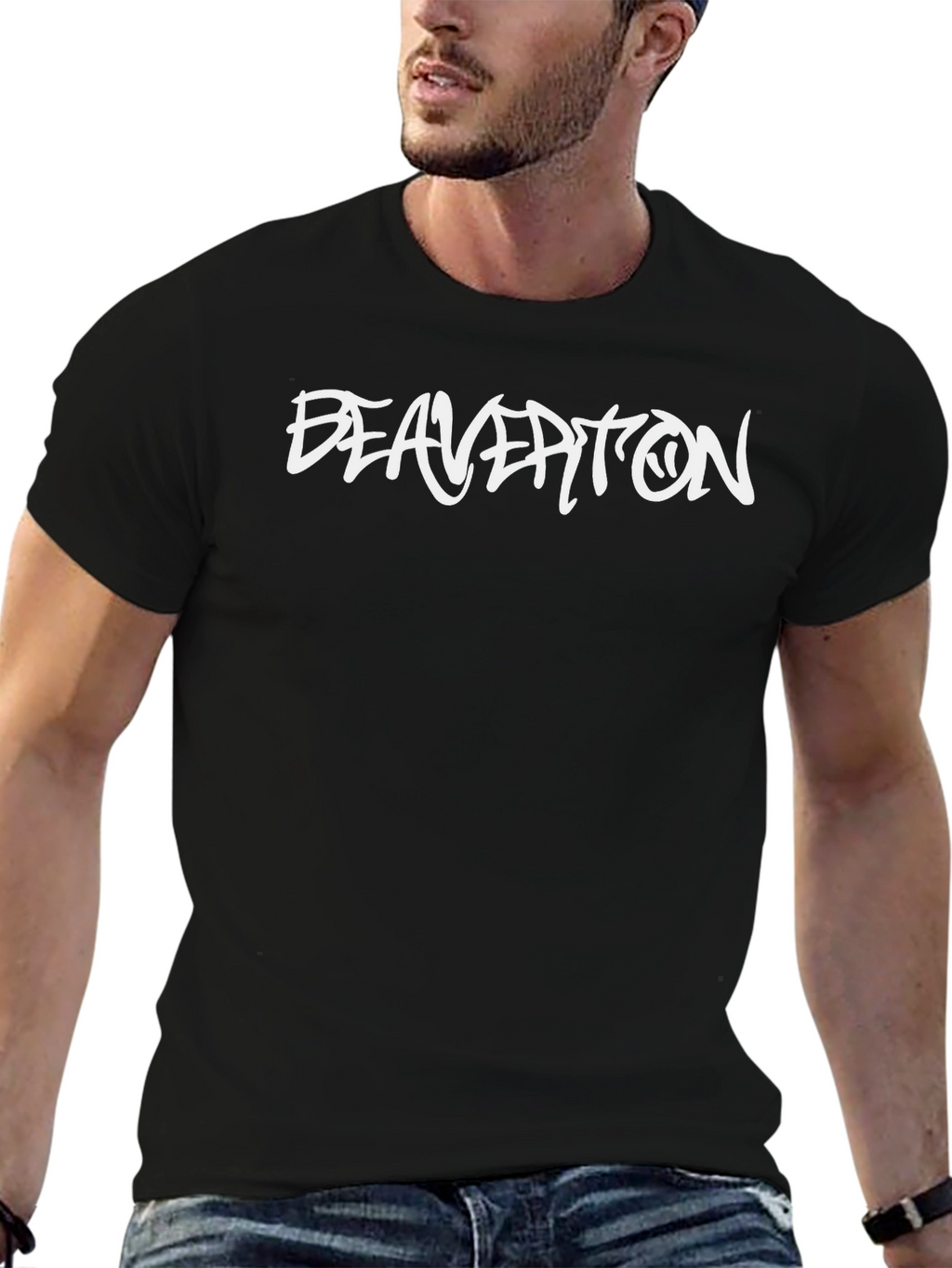 Beaverton T-Shirt - Black Graphic Tee