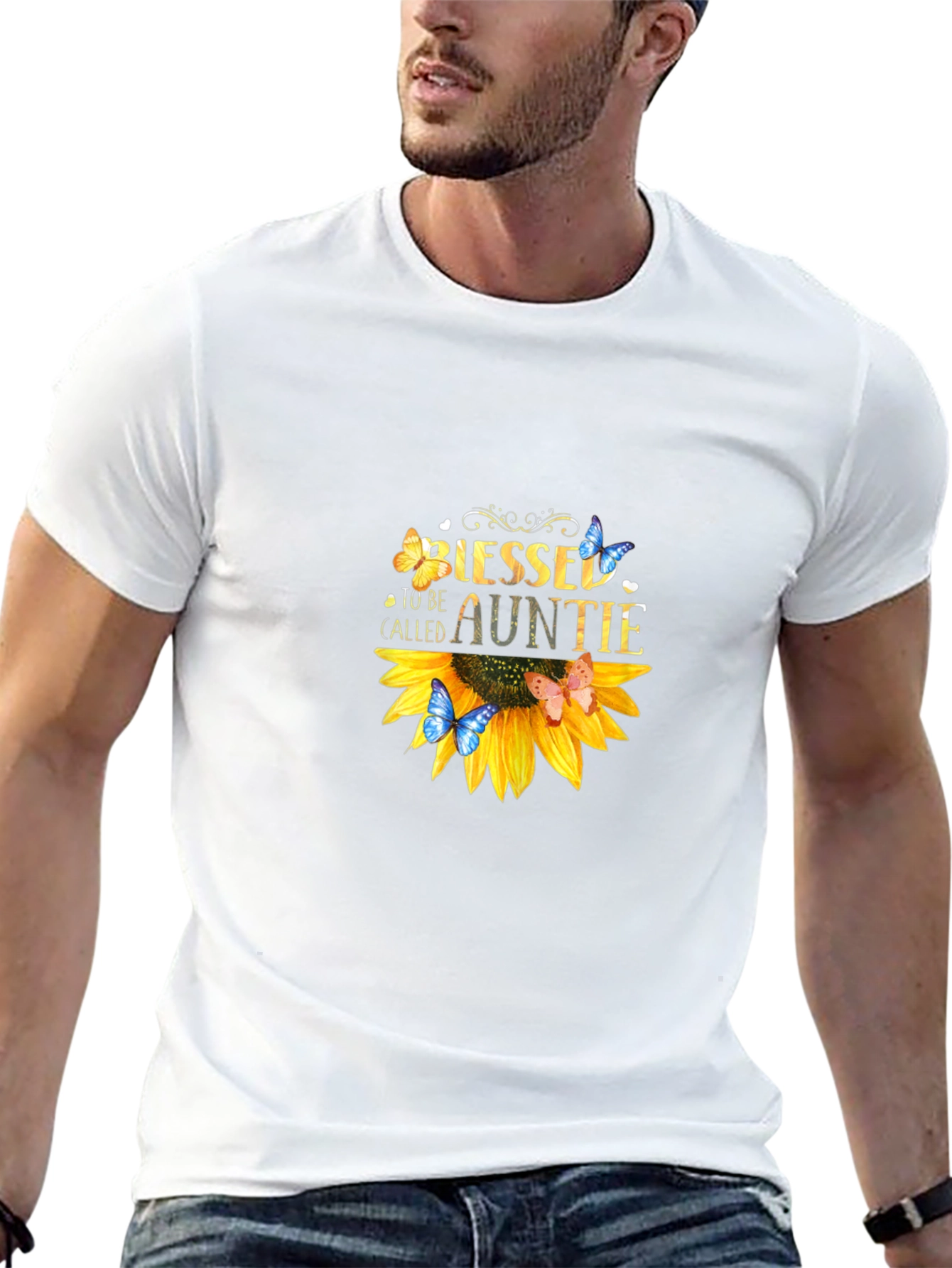 Blessed To Be Called Auntie Sunflower T-Shirt