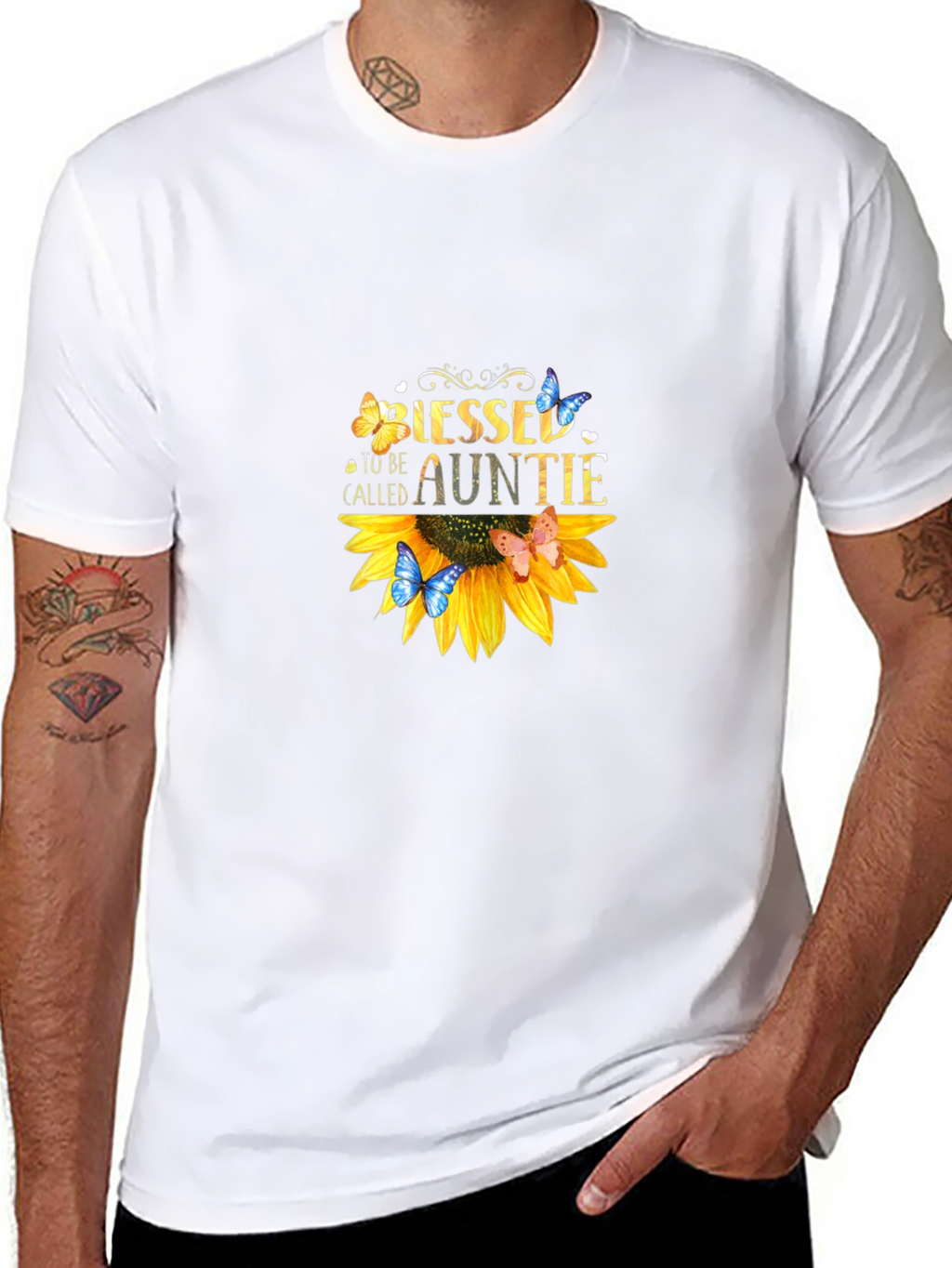 Blessed To Be Called Auntie Sunflower T-Shirt