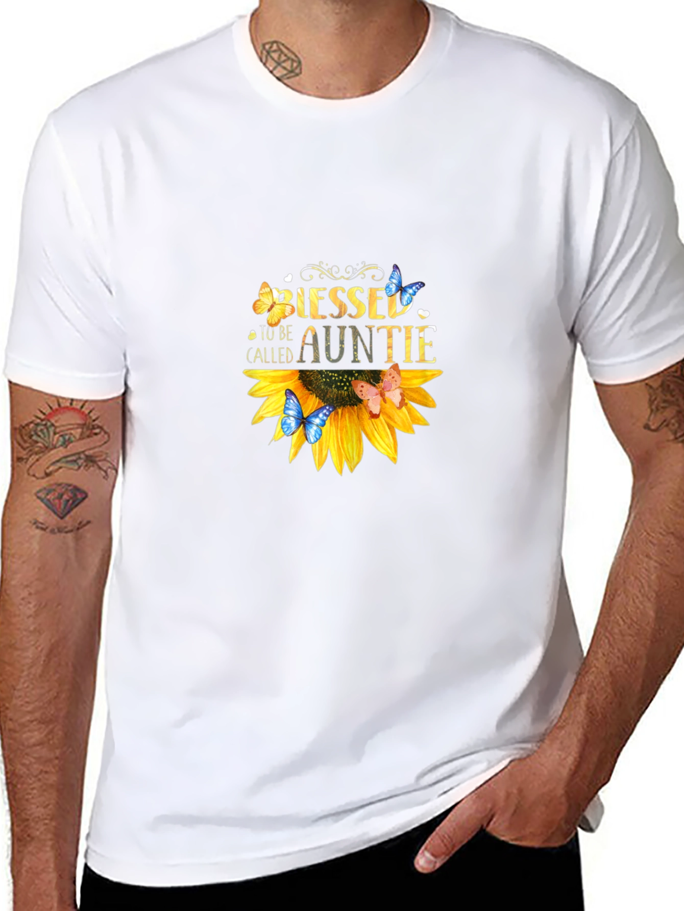 Blessed To Be Called Auntie Sunflower T-Shirt