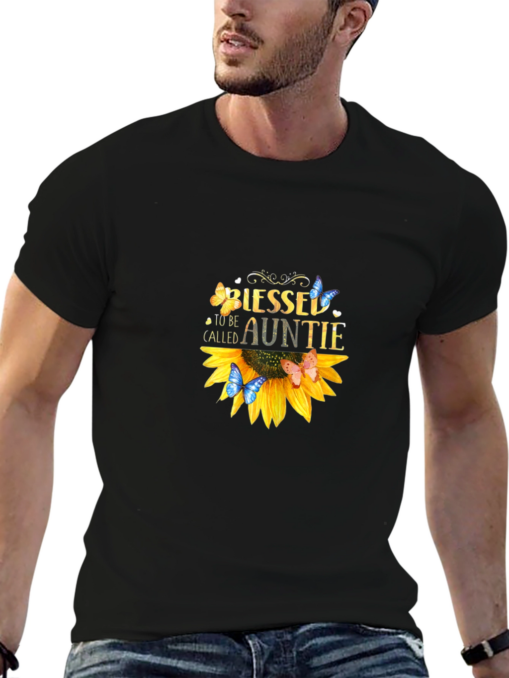 Blessed To Be Called Auntie Sunflower T-Shirt