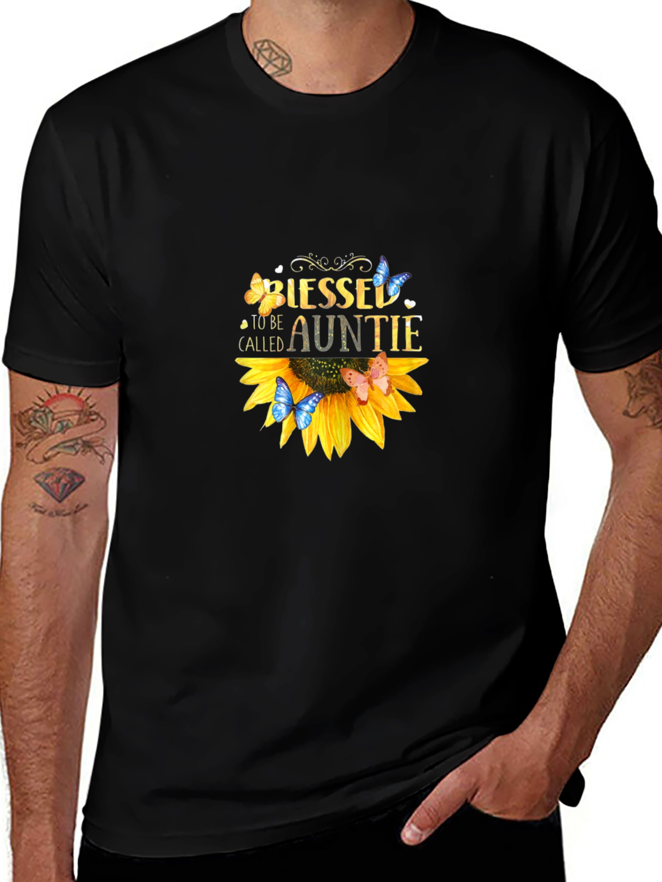 Blessed To Be Called Auntie Sunflower T-Shirt