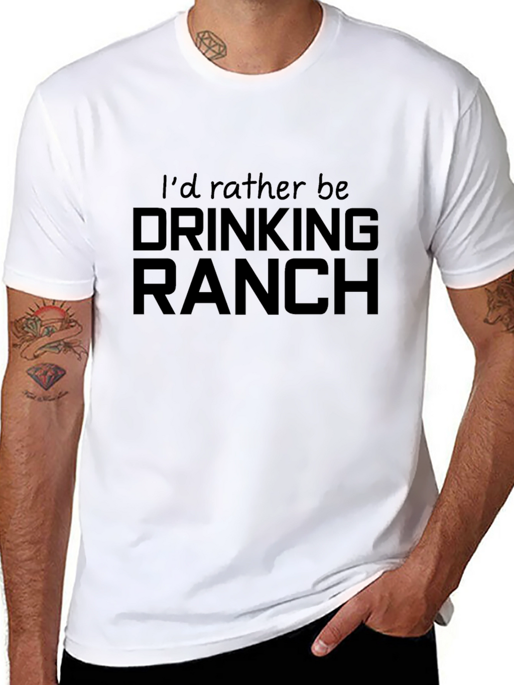 Id Rather Be Drinking Ranch T-Shirt