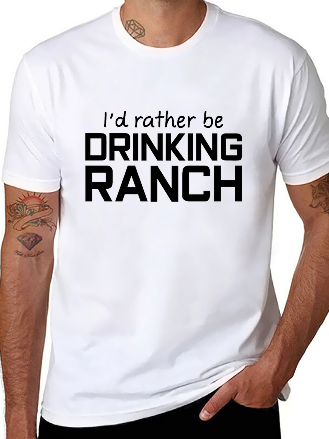 Id Rather Be Drinking Ranch T-Shirt