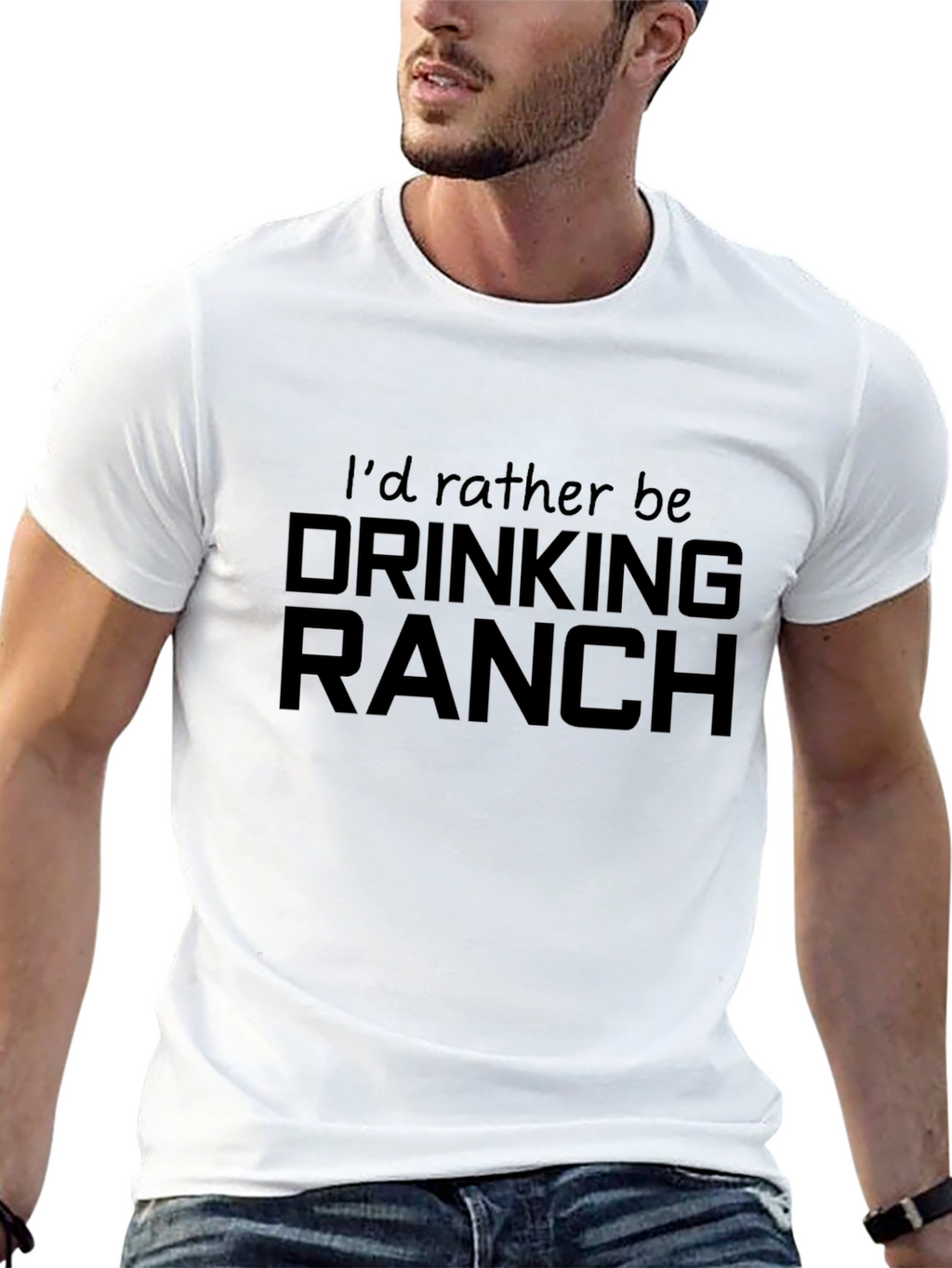 Id Rather Be Drinking Ranch T-Shirt