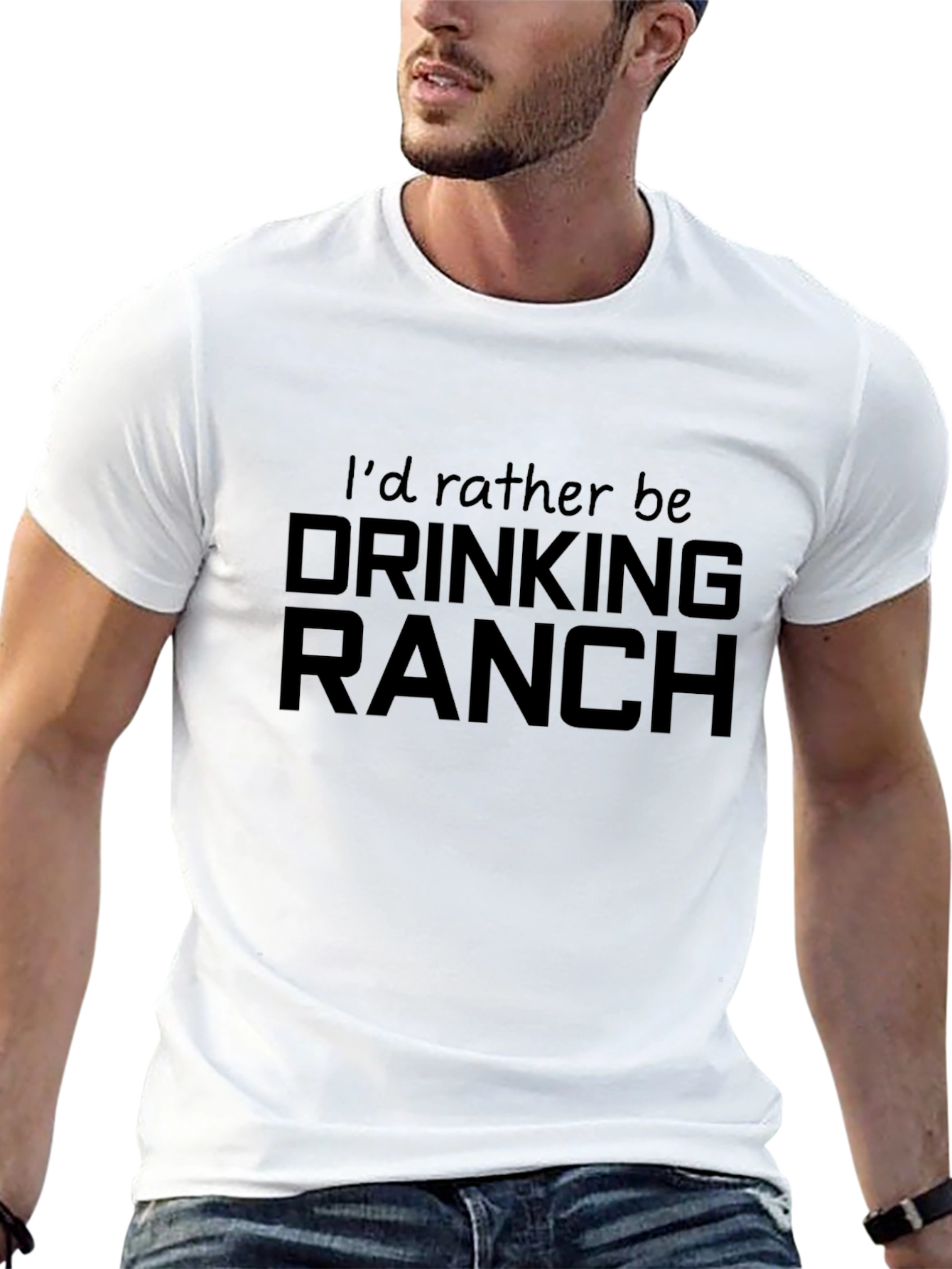 Id Rather Be Drinking Ranch T-Shirt