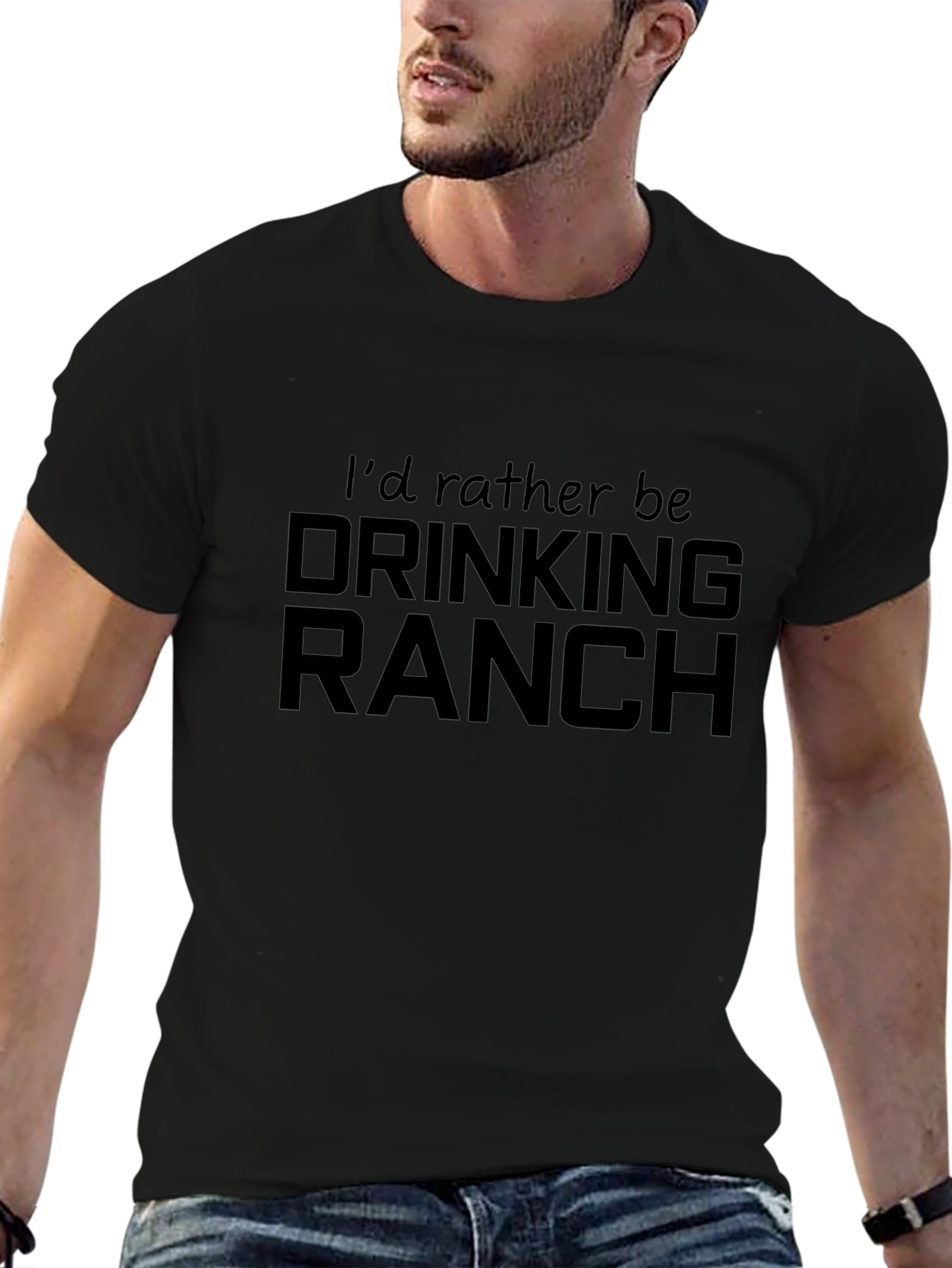 Id Rather Be Drinking Ranch T-Shirt
