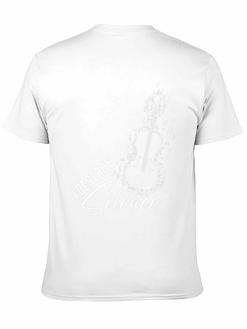 I Destroy Silence Musician T-Shirt Black