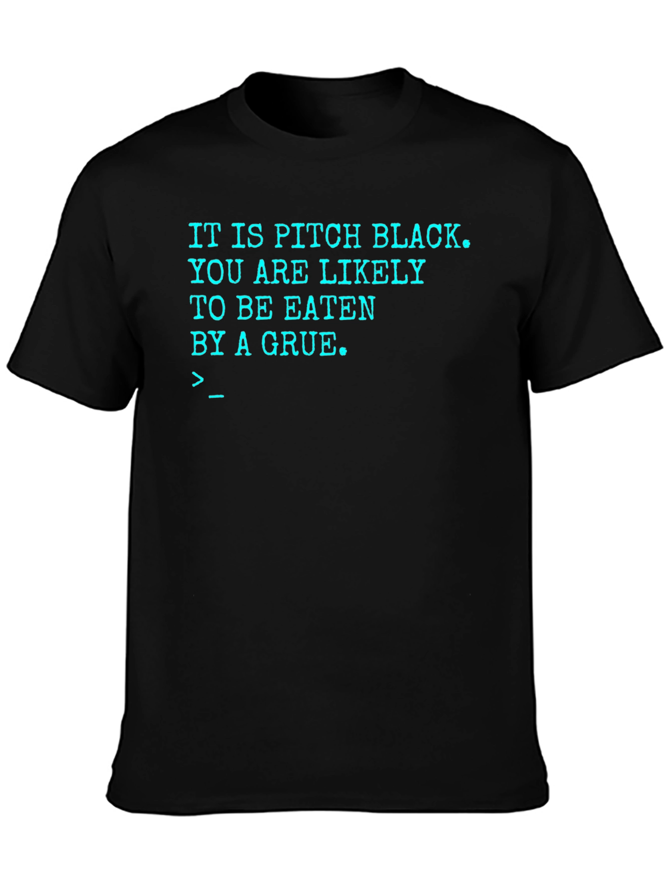 Pitch Black Grue T-Shirt - Adventure Game Tee