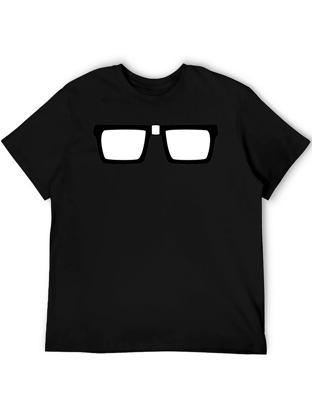 Black Nerd Glasses T-Shirt - Geek Chic Style