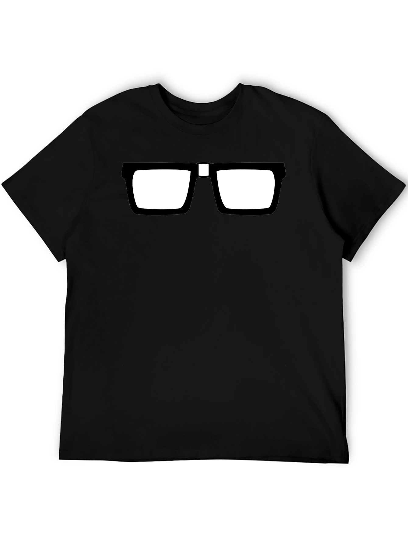 Black Nerd Glasses T-Shirt - Geek Chic Style