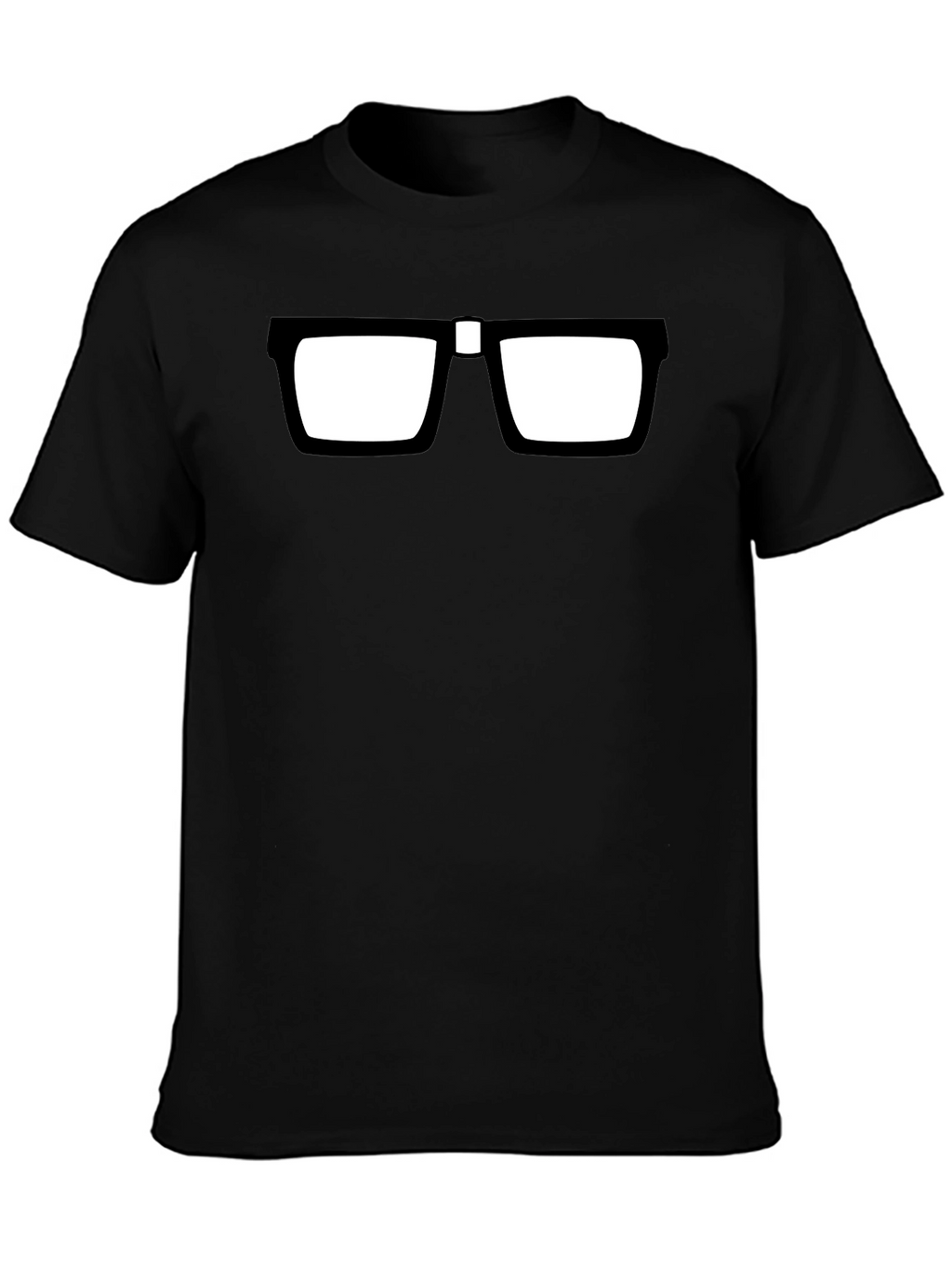 Black Nerd Glasses T-Shirt - Geek Chic Style