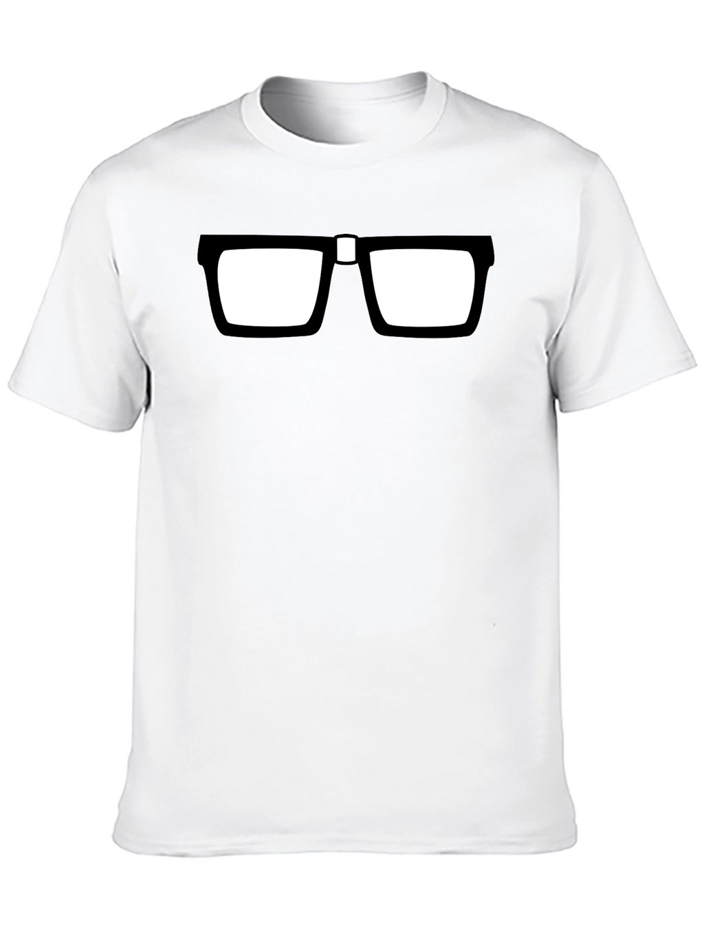 Black Nerd Glasses T-Shirt - Geek Chic Style