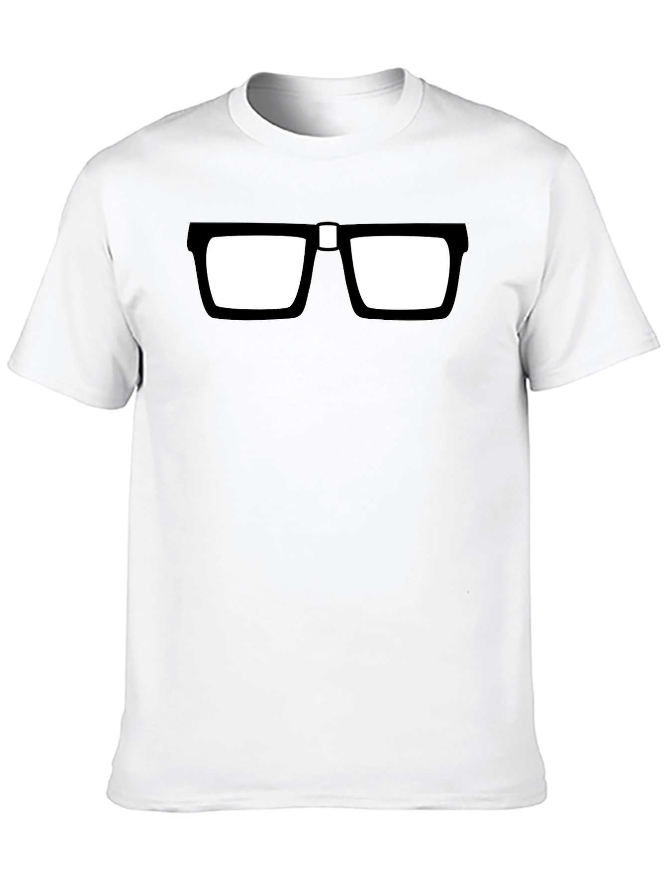 Black Nerd Glasses T-Shirt - Geek Chic Style