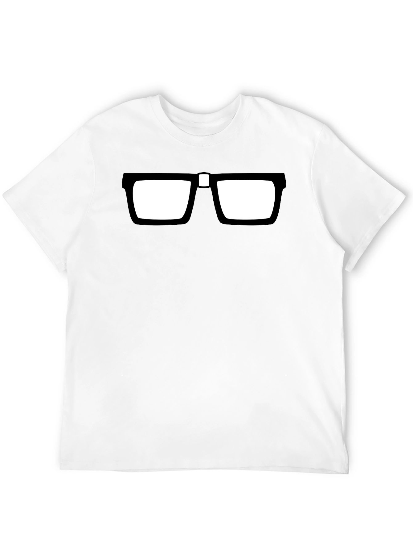 Black Nerd Glasses T-Shirt - Geek Chic Style