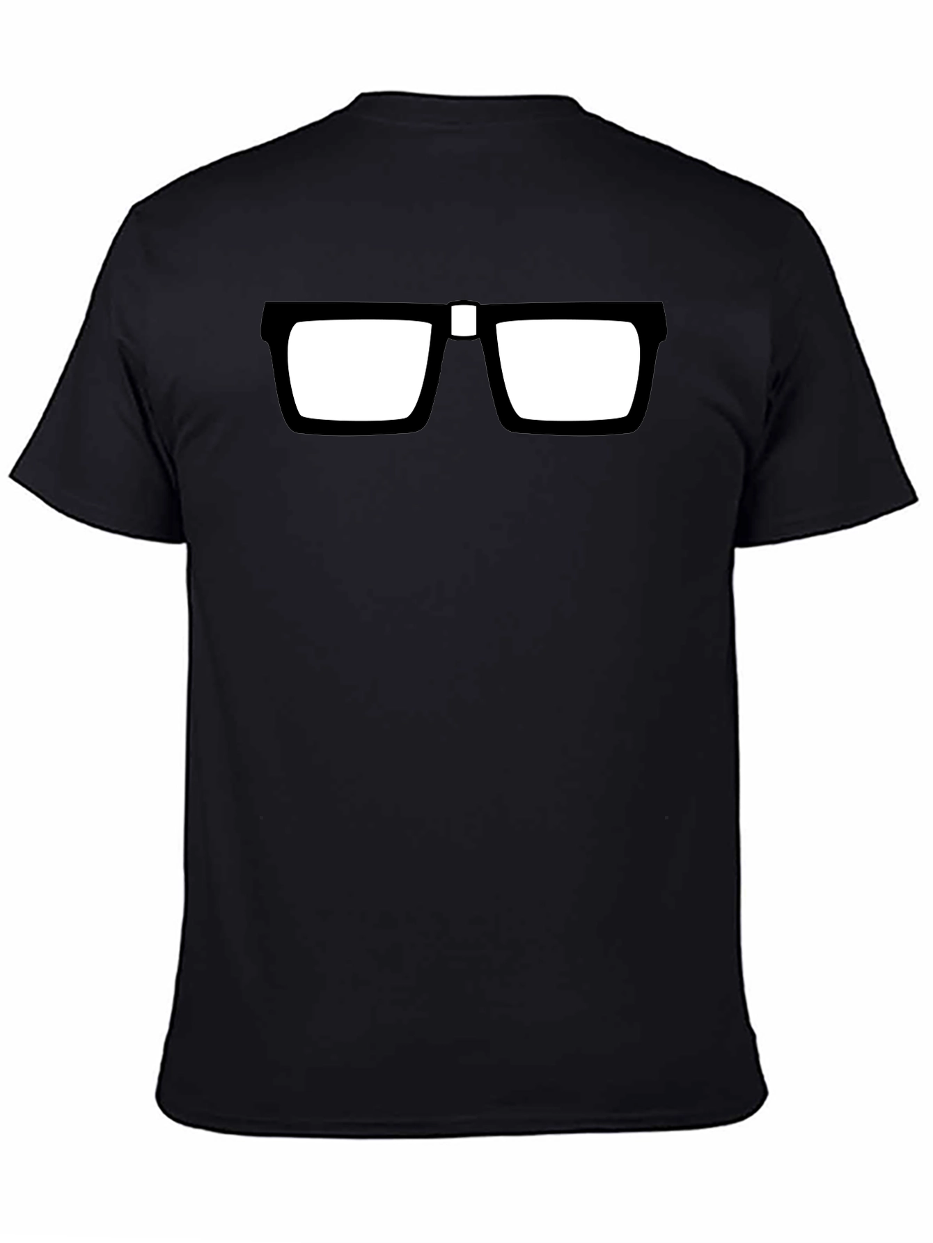Black Nerd Glasses T-Shirt - Geek Chic Style