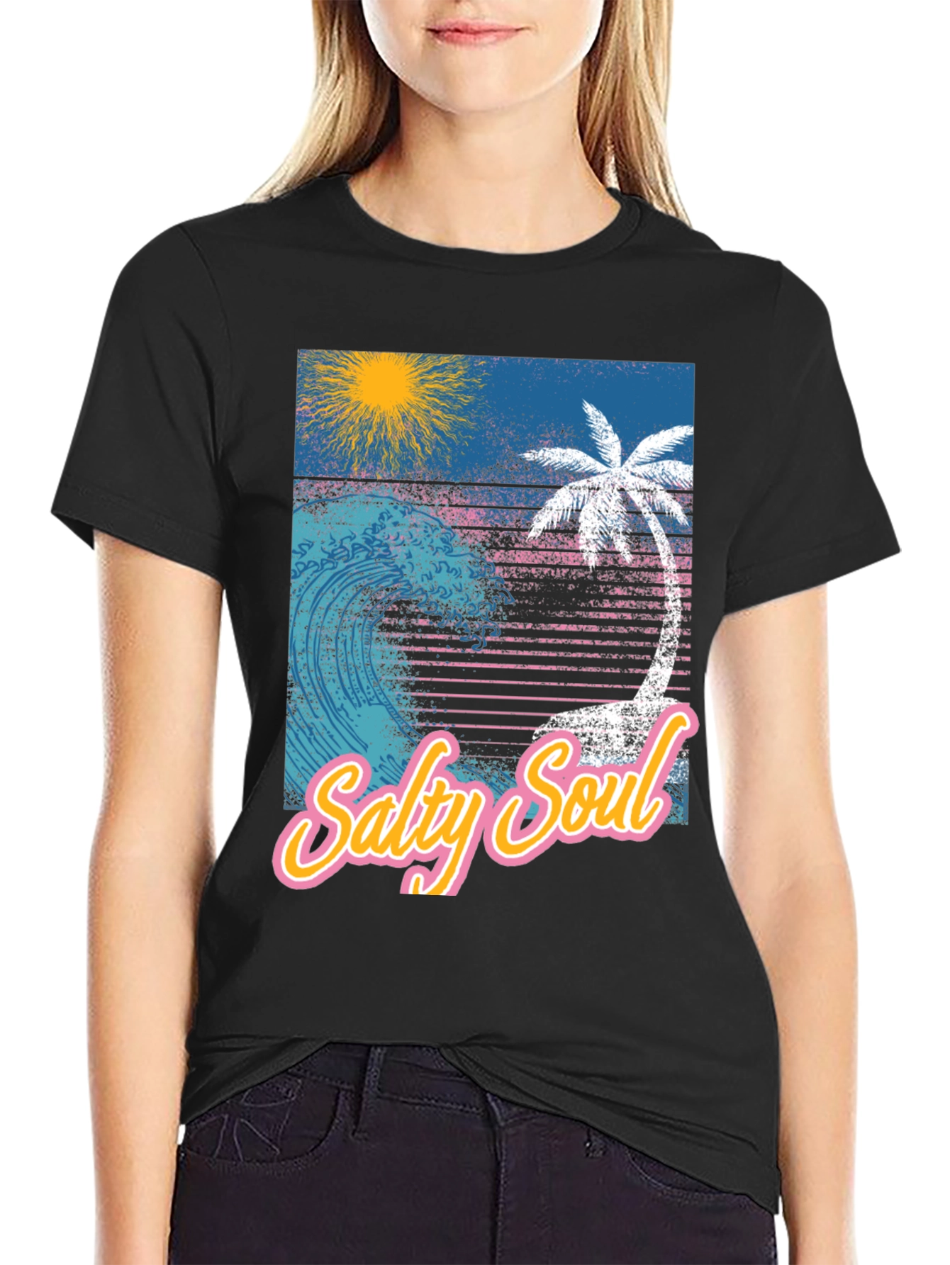 Salty Soul Graphic Tee - Tropical Vibes