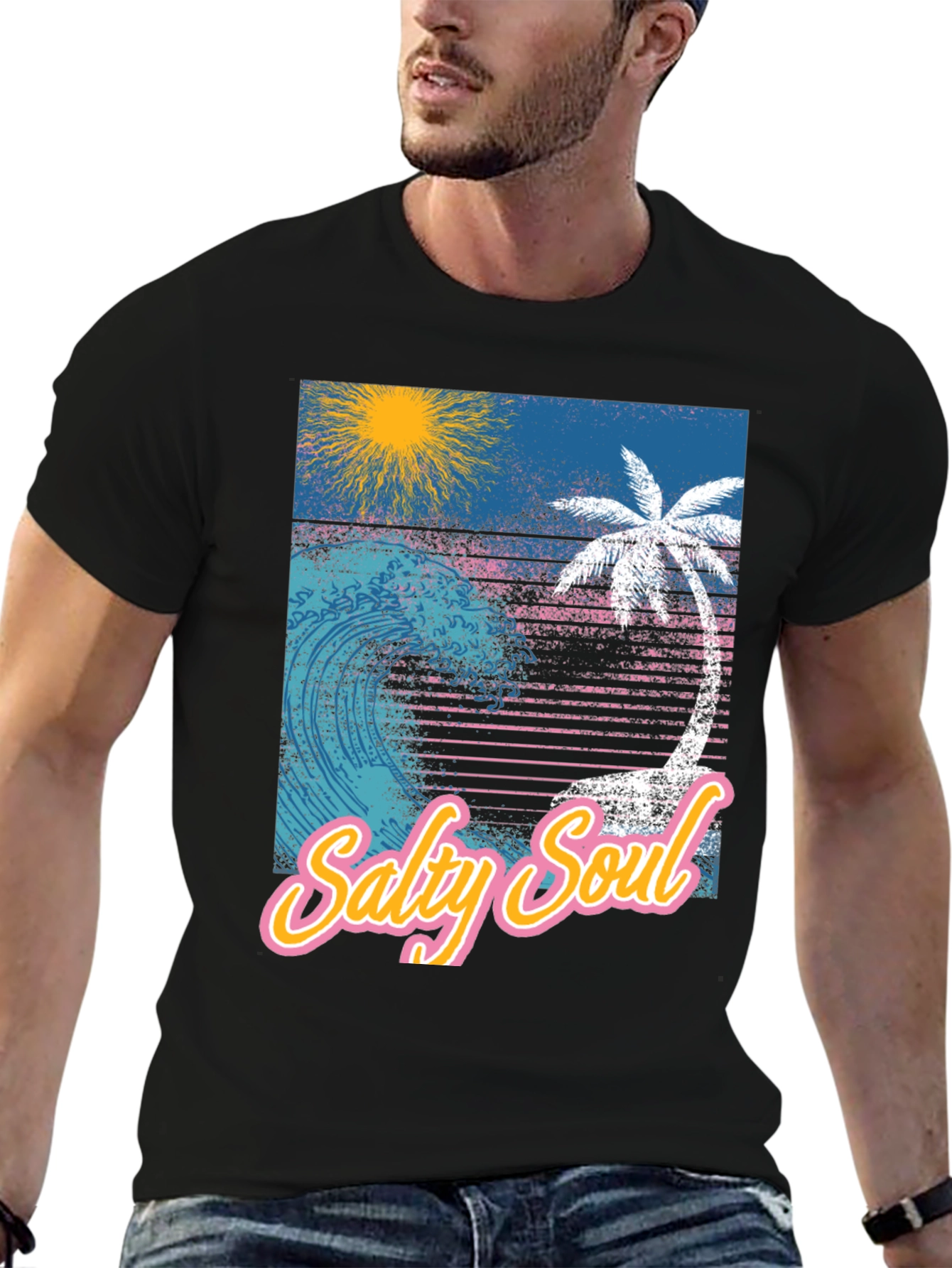 Salty Soul Graphic Tee - Tropical Vibes