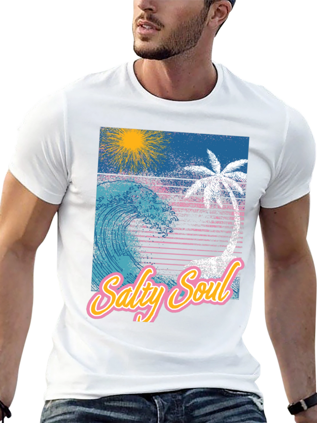Salty Soul Graphic Tee - Tropical Vibes
