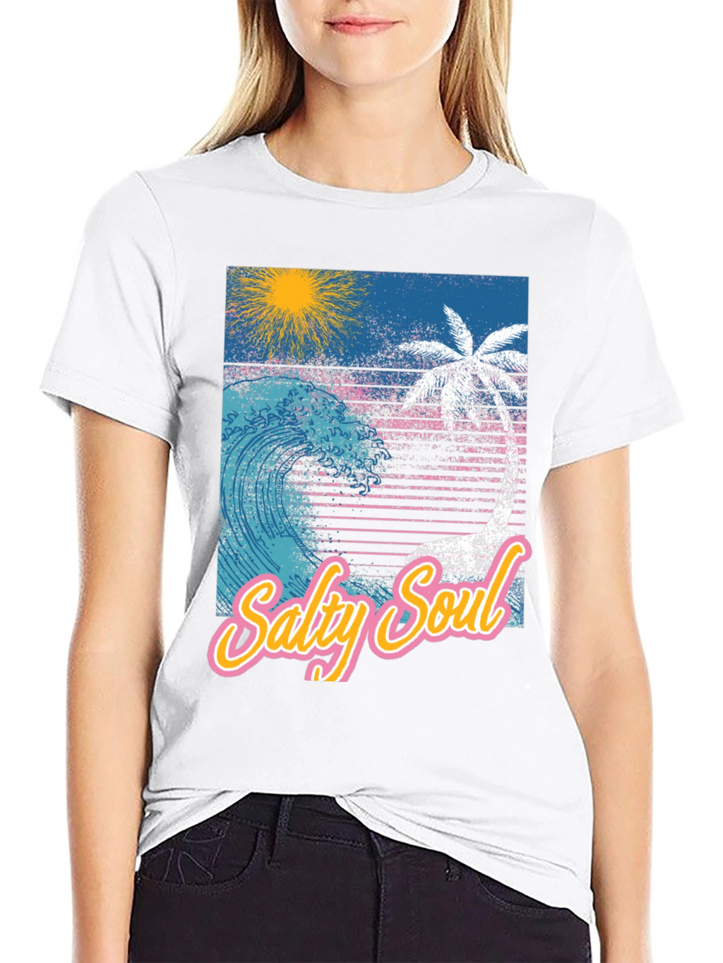 Salty Soul Graphic Tee - Tropical Vibes
