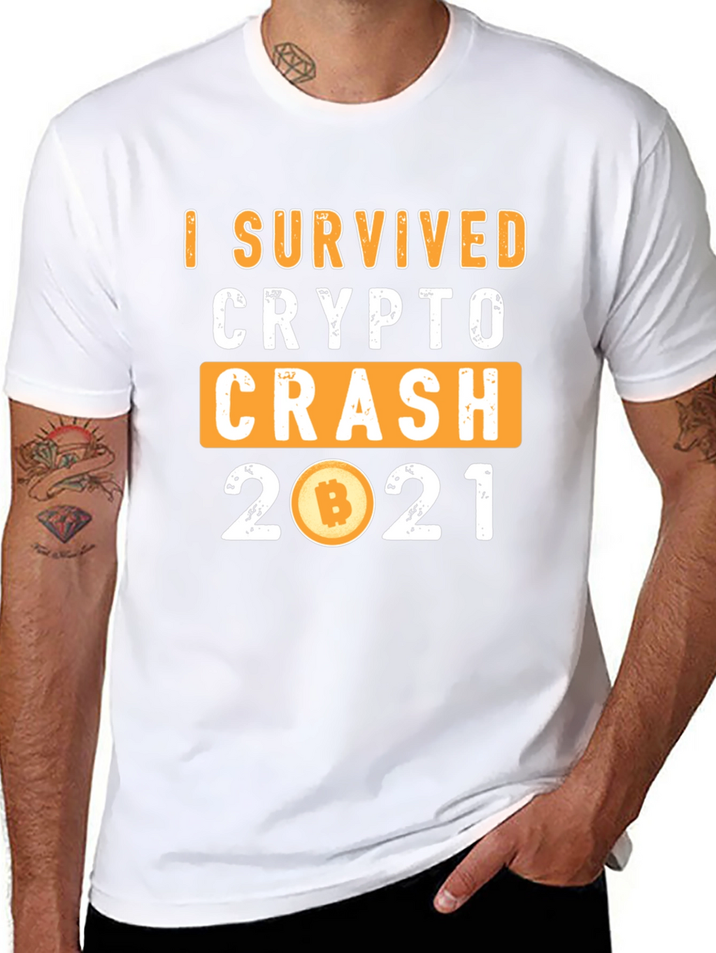 Crypto Crash 2021 Survivor T-Shirt