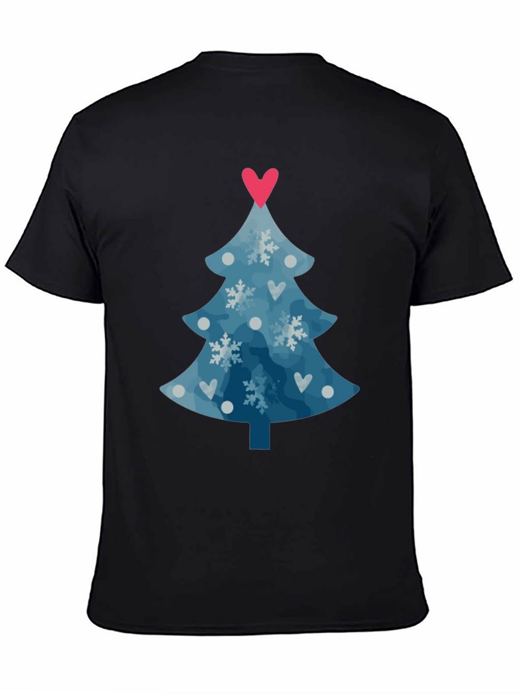 Festive Christmas Tree Heart Tee