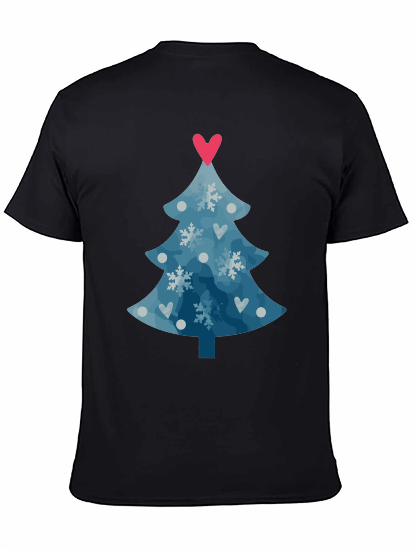 Festive Christmas Tree Heart Tee
